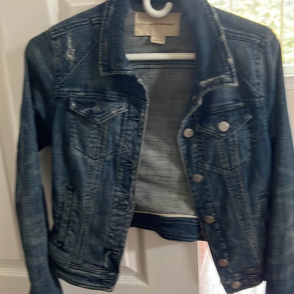 Anthropologie distressed Pilcro denim jacket